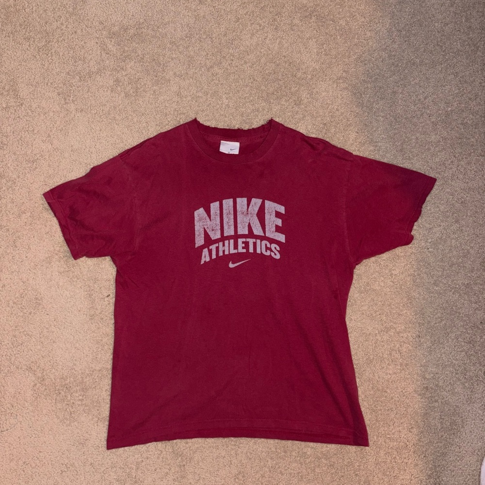 Vintage Nike Athletics Red T-Shirt